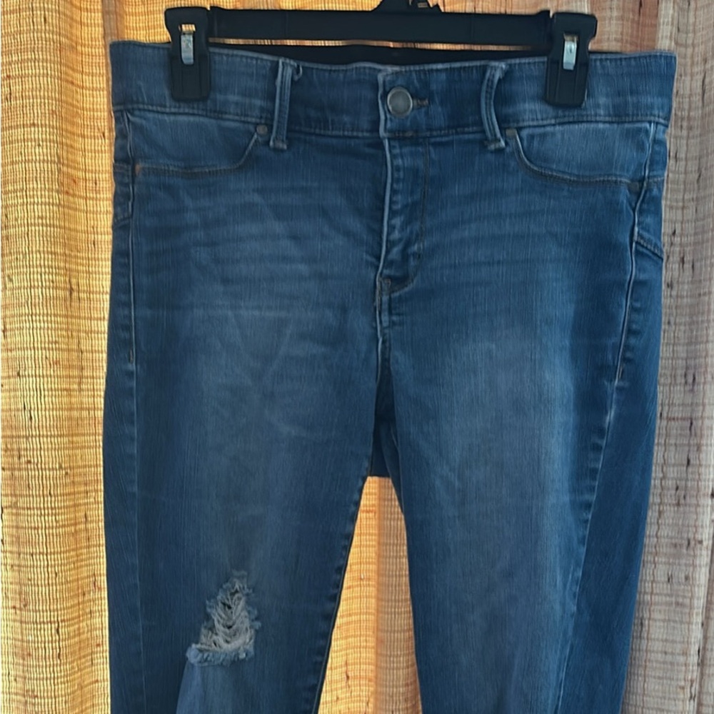 Juicy Couture Blue Distressed Skinny Jeans